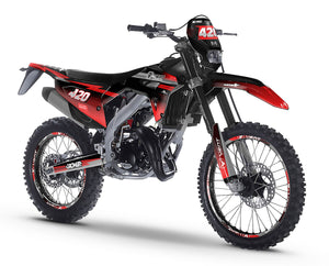 Dekor kit Vent Baja 50cc 2023-2024 Siebte | Motorradaufkleber | Personalisierung 50cc | armysctv