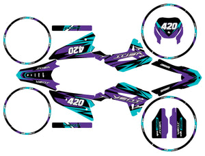 Dekor kit Vent Baja 50cc 2023-2024 Stream | Motorradaufkleber | Personalisierung 50cc | armysctv