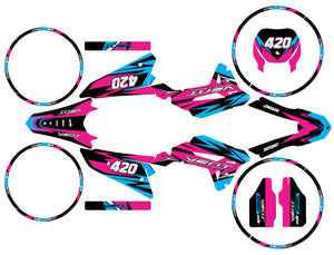 Dekor kit Vent Baja 50cc 2023-2024 Stream | Motorradaufkleber | Personalisierung 50cc | armysctv