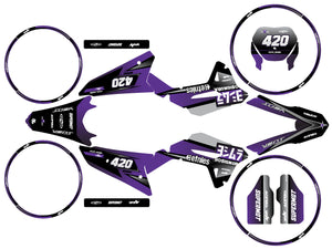 Dekor kit Vent Baja 50cc 2023-2024 Yoshi | Motorradaufkleber | Personalisierung 50cc | armysctv
