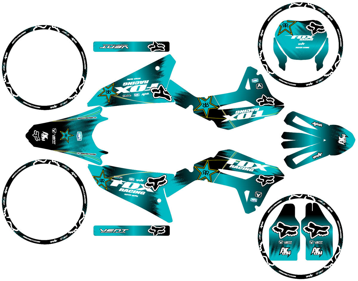 Kit déco 50cc Vent Derapage 50cc 2023-2024 Army Fox | autocollants moto | personnalisation 50cc | armysctv