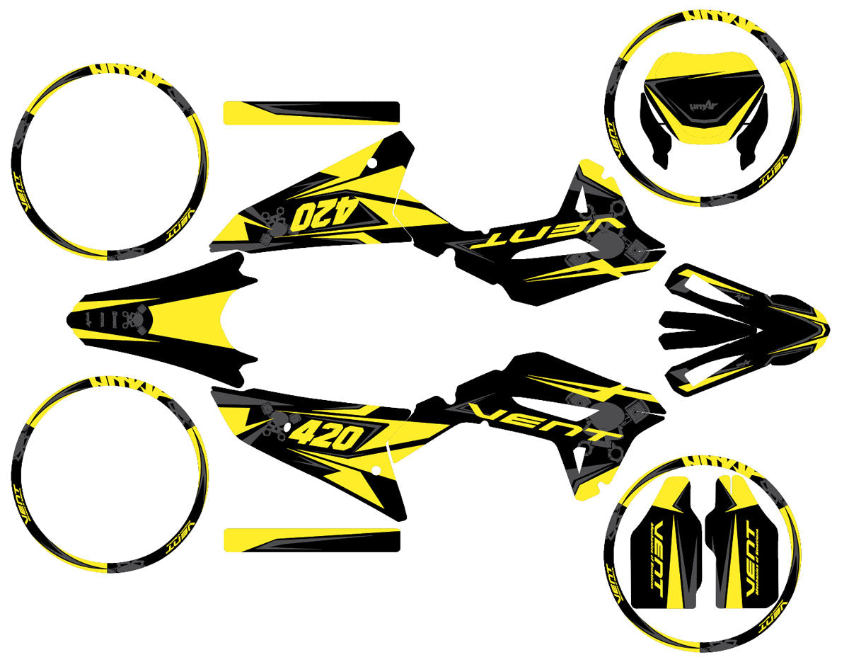 Kit déco 50cc Vent Derapage 50cc 2023-2024 Cold | autocollants moto | personnalisation 50cc | armysctv