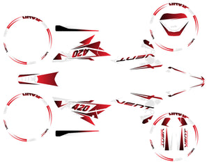 Kit pegatinas 50cc Vent Derapage 50cc 2023-2024 Frío | pegatinas para moto | personalización 50cc | armysctv