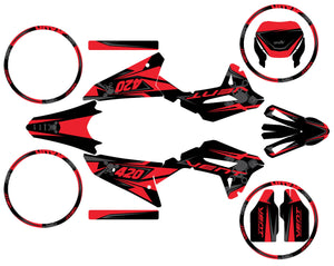 Kit pegatinas 50cc Vent Derapage 50cc 2023-2024 Frío | pegatinas para moto | personalización 50cc | armysctv