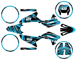 Dekor kit 50cc Vent Derapage 50cc 2023-2024 Traum | Motorradaufkleber | 50cc Personalisierung | armysctv
