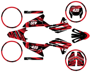 Dekor kit 50cc Vent Derapage 50cc 2023-2024 Traum | Motorradaufkleber | 50cc Personalisierung | armysctv