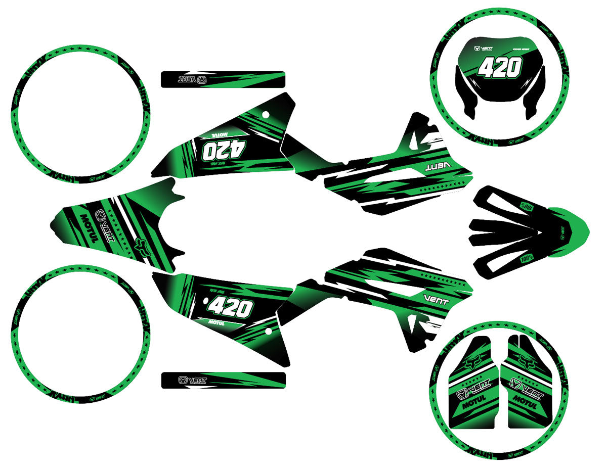 Kit déco 50cc Vent Derapage 50cc 2023-2024 Dream | autocollants moto | personnalisation 50cc | armysctv