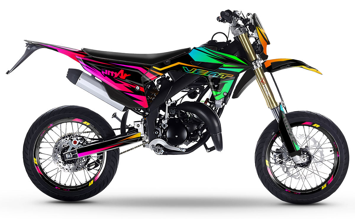 50cc Graphics kit Vent Derapage 50cc 2023-2024 Eclipse | motorcycle stickers | 50cc customization | armysctv