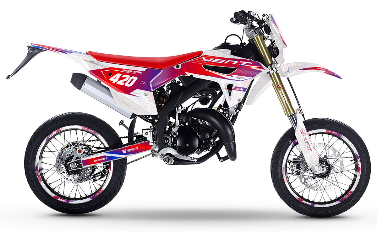 Dekor kit 50cc Vent Derapage 50cc 2023-2024 Frankreich | Motorradaufkleber | 50cc Personalisierung | armysctv