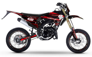 Dekor kit 50cc Vent Derapage 50cc 2023-2024 aus Gold und Platin | Motorradaufkleber | 50cc Personalisierung | armysctv