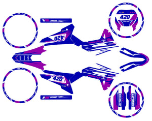 Dekor kit 50cc Vent Derapage 50cc 2023-2024 Ninesky | Motorradaufkleber | Personalisierung 50cc | armysctv