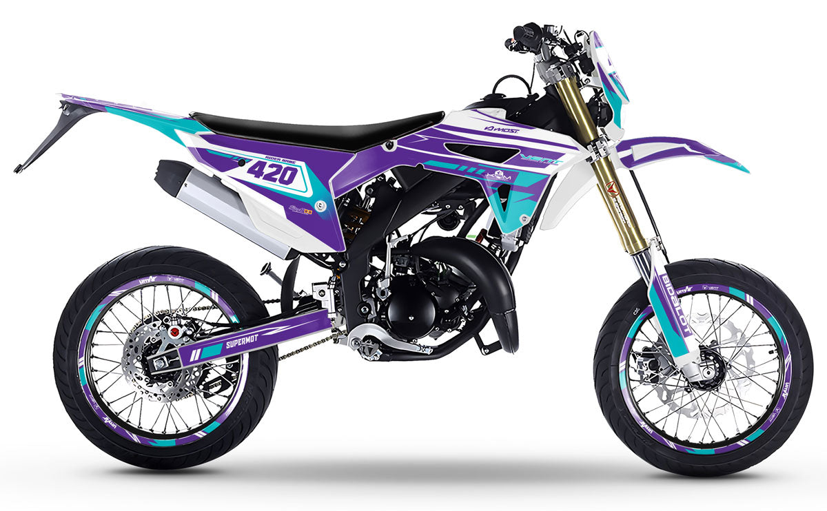 50cc Graphics kit Vent Derapage 50cc 2023-2024 Ninesky | motorcycle stickers | 50cc customization | armysctv