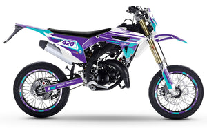 Dekor kit 50cc Vent Derapage 50cc 2023-2024 Ninesky | Motorradaufkleber | Personalisierung 50cc | armysctv