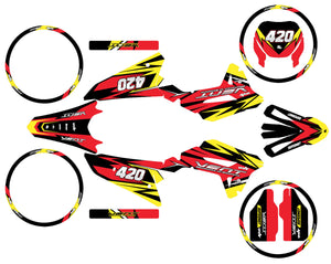 50cc Graphics kit Vent Derapage 50cc 2023-2024 Stream | motorcycle stickers | 50cc customization | armysctv