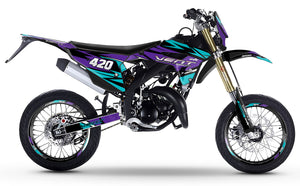 50cc Graphics kit Vent Derapage 50cc 2023-2024 Stream | motorcycle stickers | 50cc customization | armysctv