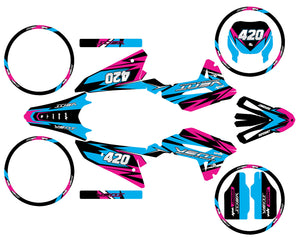 50cc Graphics kit Vent Derapage 50cc 2023-2024 Stream | motorcycle stickers | 50cc customization | armysctv