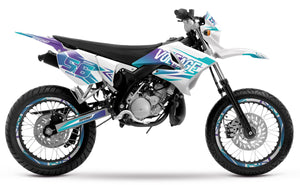 Dekor kit 50cc Yamaha DT 2004-2012 Verrückter Stil | Motorradaufkleber | Personalisierung 50cc | armysctv