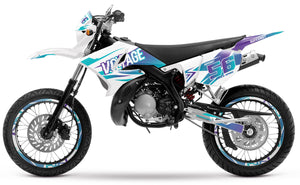 Dekor kit 50cc Yamaha DT 2004-2012 Verrückter Stil | Motorradaufkleber | Personalisierung 50cc | armysctv