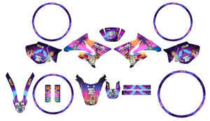 Dekor kit Yamaha DT-R 50cc 2004-2012 Vice City | Motorradaufkleber | Personalisierung 50cc | armysctv