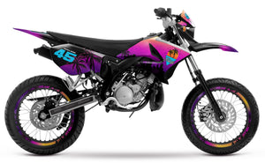Dekor kit 50cc Yamaha DT 2004-2012 Miami | Motorradaufkleber | 50cc Personalisierung | armysctv