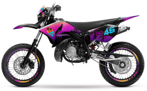 Dekor kit 50cc Yamaha DT 2004-2012 Miami | Motorradaufkleber | 50cc Personalisierung | armysctv
