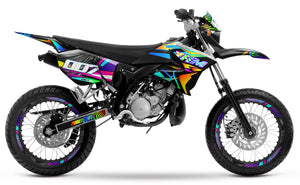 Kit pegatinas 50cc Yamaha DT 2004-2012 Fourtwenty | pegatinas para moto | personalización 50cc | armysctv