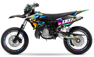Kit pegatinas 50cc Yamaha DT 2004-2012 Fourtwenty | pegatinas para moto | personalización 50cc | armysctv