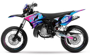 Kit pegatinas 50cc Yamaha DT 2004-2012 Explosión Militar | pegatinas para moto | personalización 50cc | armysctv