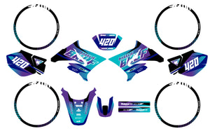 Kit pegatinas 50cc Yamaha DT 2004-2012 Explosión Militar | pegatinas para moto | personalización 50cc | armysctv