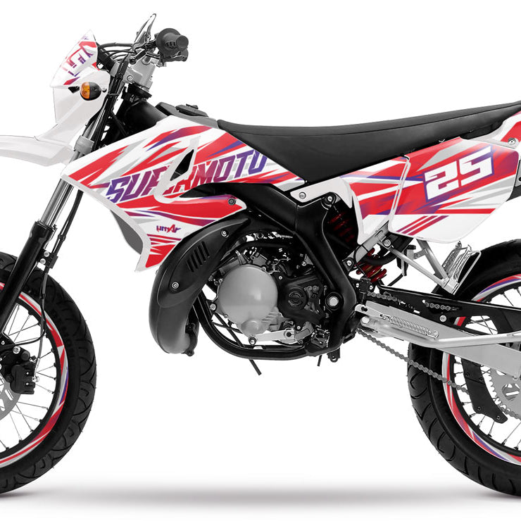 Kit pegatinas 50cc para Yamaha DT 2004-2012 Complejidad | pegatinas para moto | personalización 50cc | armysctv