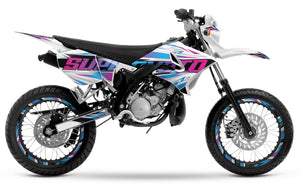 50cc Graphics kit for Yamaha DT 2004-2012 Courtesy | motorcycle stickers | 50cc customization | armysctv