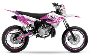Dekor kit 50cc Yamaha DT 2004-2012 Verrückter Stil | Motorradaufkleber | Personalisierung 50cc | armysctv