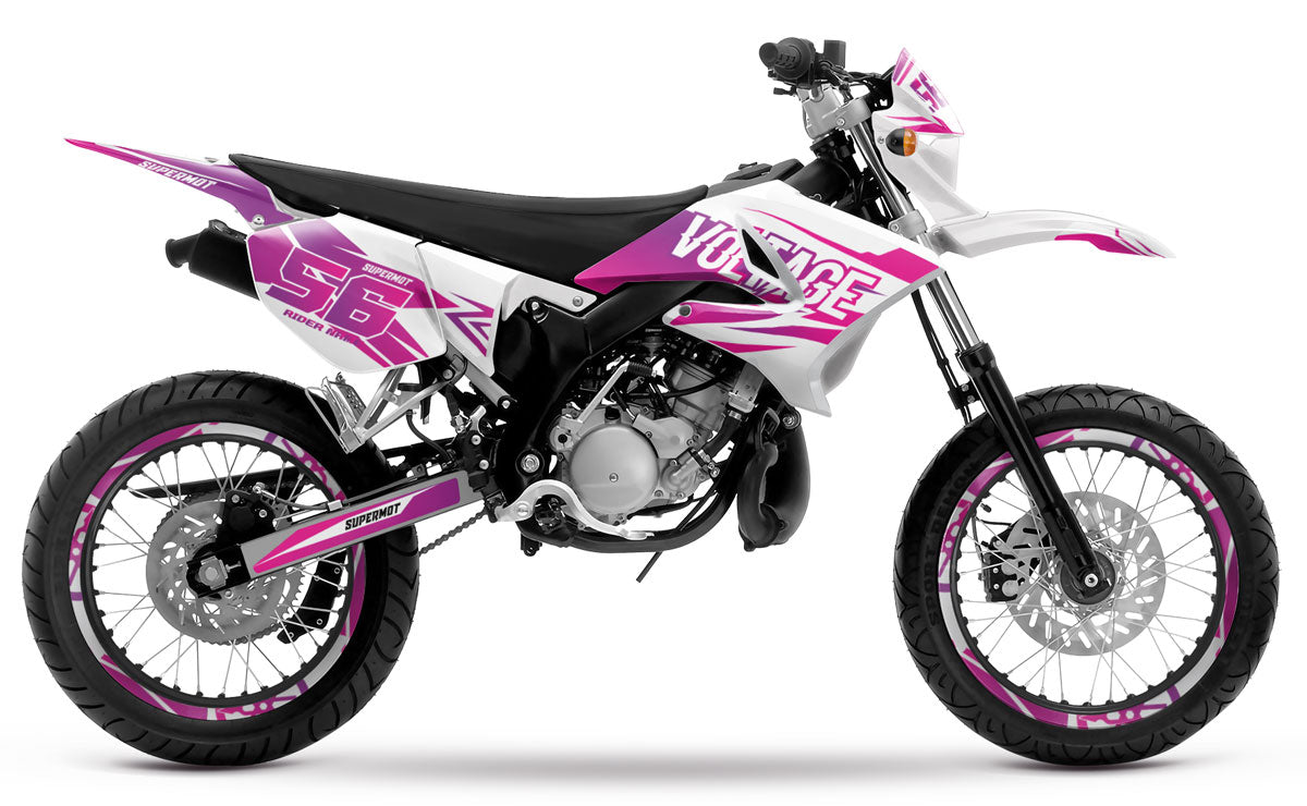 Kit pegatinas 50cc Yamaha DT 2004-2012 Estilo Loco | pegatinas para moto | personalización 50cc | armysctv