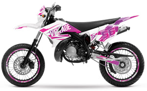 Dekor kit 50cc Yamaha DT 2004-2012 Verrückter Stil | Motorradaufkleber | Personalisierung 50cc | armysctv