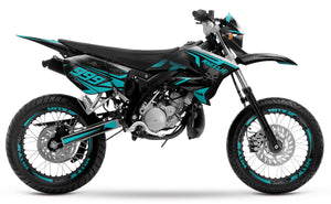 50cc Graphics kit Yamaha DT 2004-2012 Dark Cold | motorcycle stickers | 50cc customization | armysctv