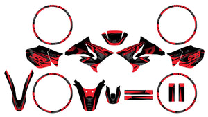 50cc Graphics kit Yamaha DT 2004-2012 Dark Cold | motorcycle stickers | 50cc customization | armysctv
