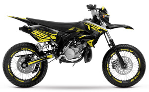 50cc Graphics kit Yamaha DT 2004-2012 Dark Cold | motorcycle stickers | 50cc customization | armysctv