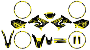 50cc Graphics kit Yamaha DT 2004-2012 Dark Cold | motorcycle stickers | 50cc customization | armysctv