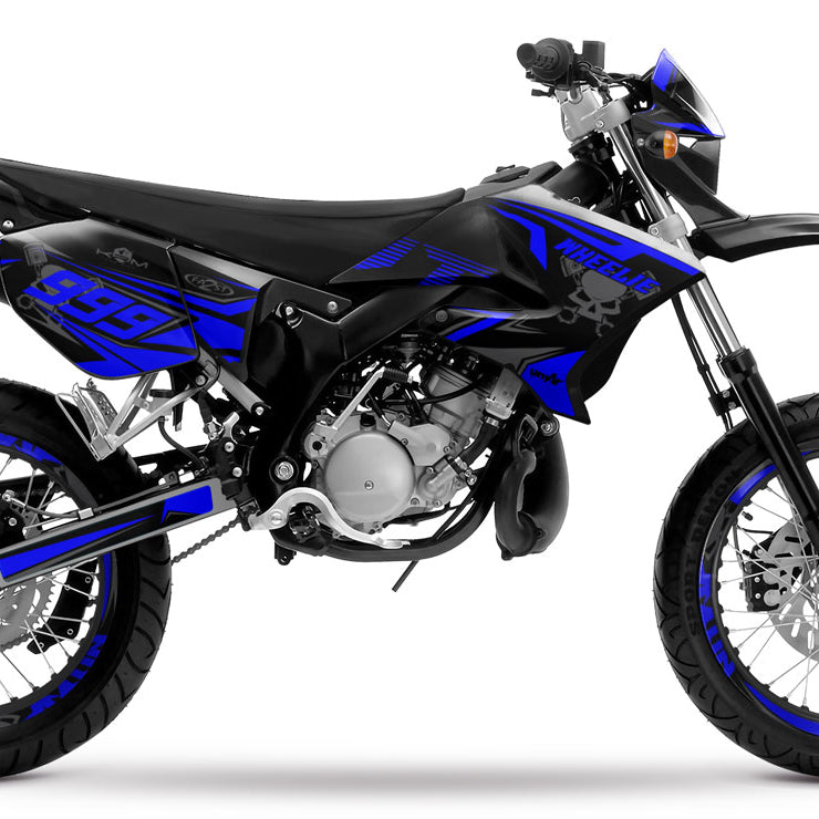 Kit pegatinas 50cc Yamaha DT 2004-2012 Oscuro Frío | pegatinas para moto | personalización 50cc | armysctv