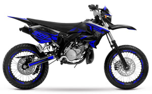 50cc Graphics kit Yamaha DT 2004-2012 Dark Cold | motorcycle stickers | 50cc customization | armysctv