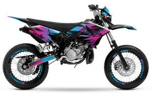 50cc Graphics kit Yamaha DT 2004-2012 Dark Fast | motorcycle stickers | 50cc customization | armysctv