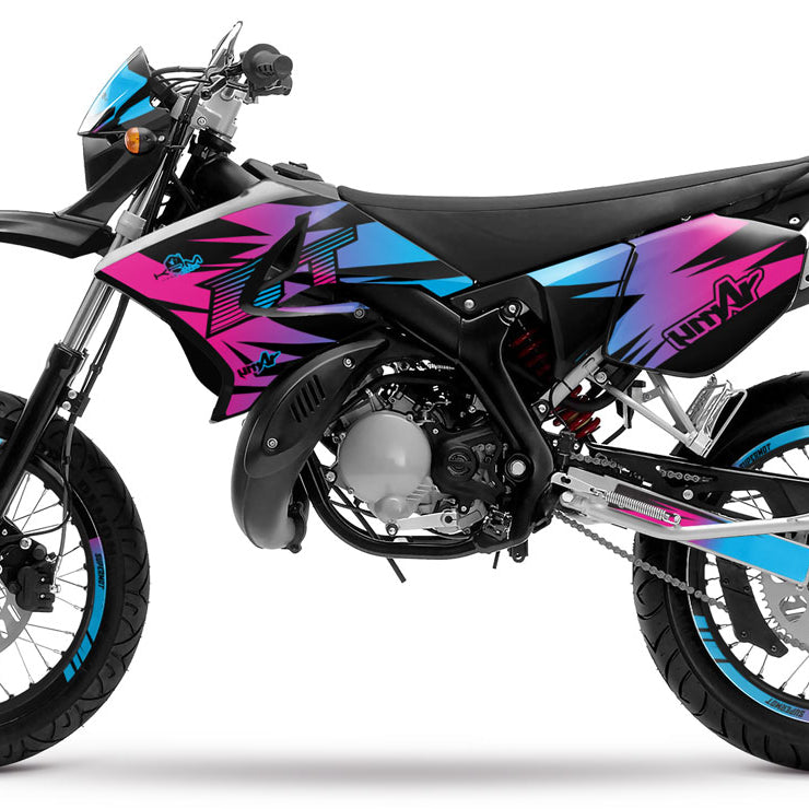 Kit pegatinas 50cc Yamaha DT 2004-2012 Dark Fast | pegatinas para moto | personalización 50cc | armysctv