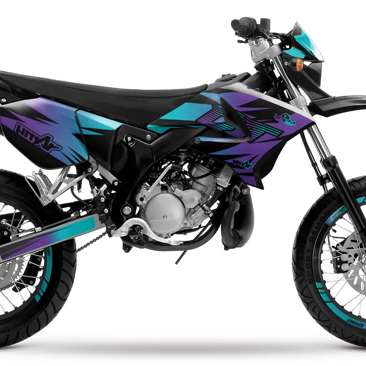 Kit pegatinas 50cc Yamaha DT 2004-2012 Dark Fast | pegatinas para moto | personalización 50cc | armysctv