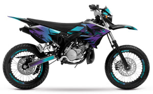50cc Graphics kit Yamaha DT 2004-2012 Dark Fast | motorcycle stickers | 50cc customization | armysctv