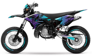 50cc Graphics kit Yamaha DT 2004-2012 Dark Fast | motorcycle stickers | 50cc customization | armysctv