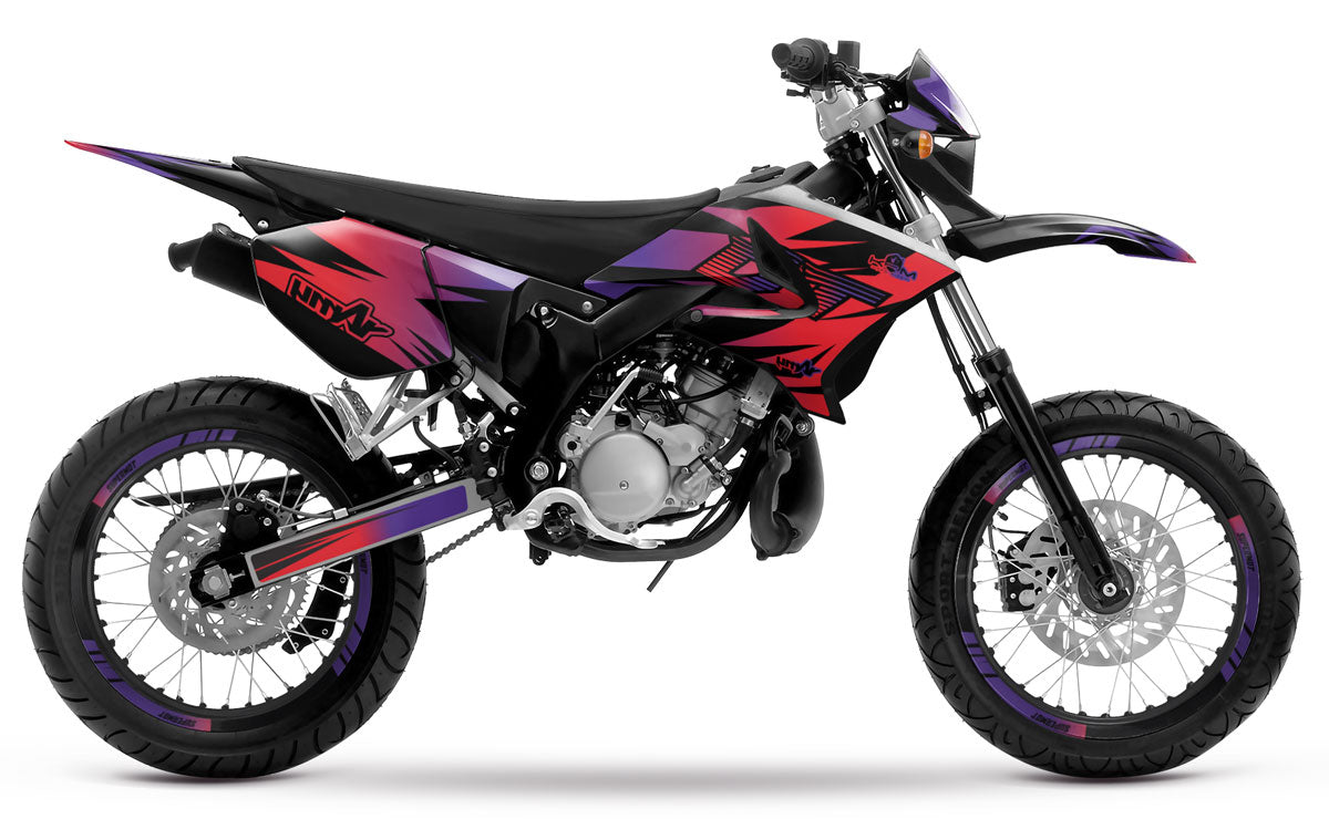 50cc Graphics kit Yamaha DT 2004-2012 Dark Fast | motorcycle stickers | 50cc customization | armysctv
