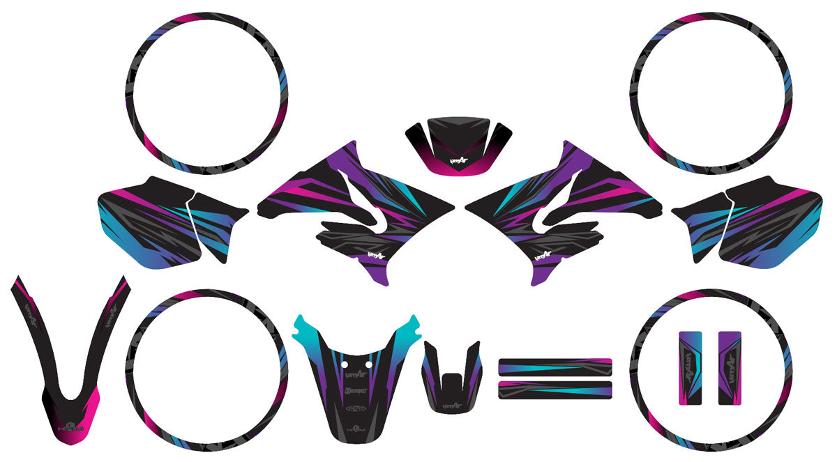 Kit pegatinas 50cc para Yamaha DT 2004-2012 Eclipse | pegatinas para moto | personalización 50cc | armysctv