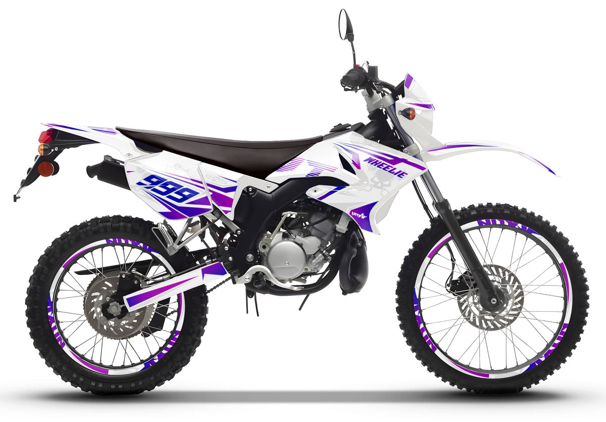 Kit déco Yamaha DT-R 50cc 2004-2012 Cold Style | autocollants moto | personnalisation 50cc | armysctv