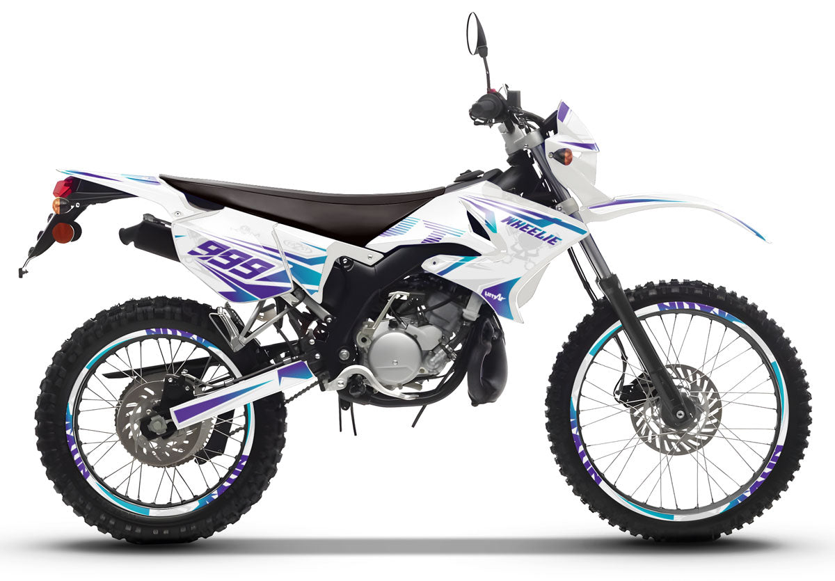 Kit déco Yamaha DT-R 50cc 2004-2012 Cold Style | autocollants moto | personnalisation 50cc | armysctv