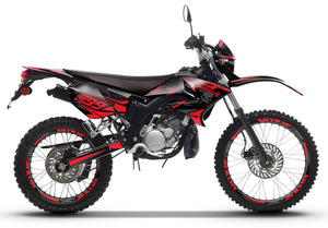 Kit pegatinas Yamaha DT-R 50cc 2004-2012 Oscuro Frío | pegatinas para moto | personalización 50cc | armysctv